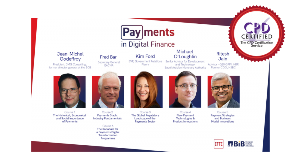 CFTE and BIB's Payments in Digital Finance Specialisation is CPD Certified